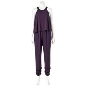 Women's Jennifer Lopez Popover Jumpsuit (Purple)